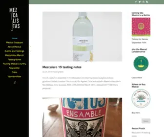 Mezcalistas.com(The World of Mezcal) Screenshot