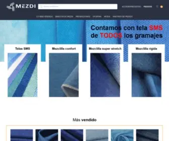 Mezdi.com.mx(Fábrica y comercio de mezclilla en México) Screenshot