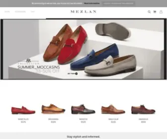 Mezlan.com(Handcrafted shoes) Screenshot