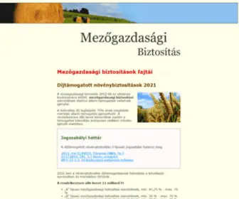 Mezogazdasagibiztositasok.hu(Mezőgazdasági biztosítás) Screenshot