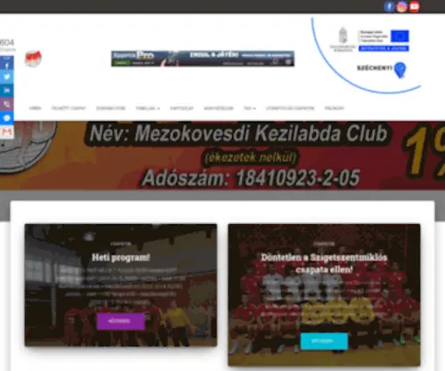 Mezokovesdikc.hu(Mezőkövesdi) Screenshot