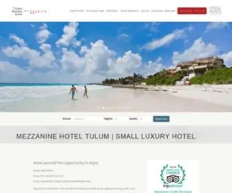 Mezzaninetulum.com(Hotel near Tulum Ruins) Screenshot