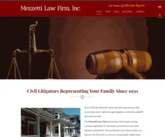 Mezzettilaw.com(Litigators) Screenshot