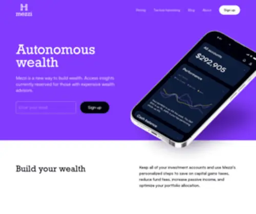 Mezzi.com(Build wealth faster) Screenshot