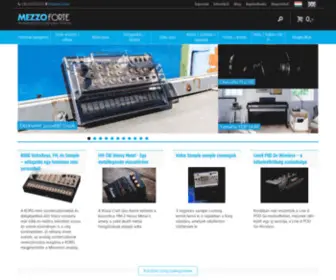 Mezzoforte.hu(Hangszeraruház) Screenshot