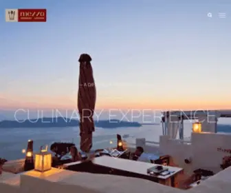 Mezzorestaurant.gr(Mezzo Restaurant Santorini) Screenshot