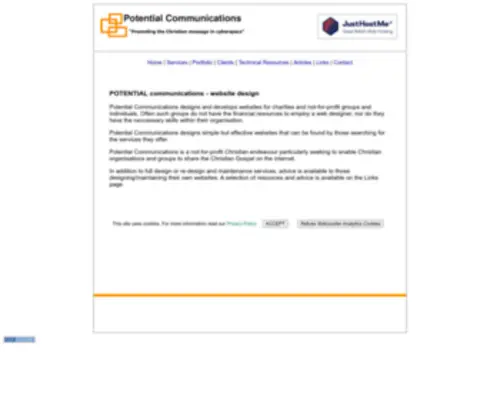 MF3.co.uk(POTENTIAL communications) Screenshot