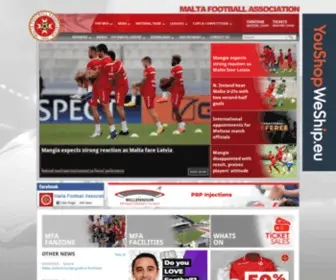 Mfa.com.mt(Malta Football Association) Screenshot