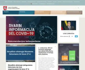 Mfa.lt(Lietuvos Respublikos užsienio reikalų ministerija) Screenshot