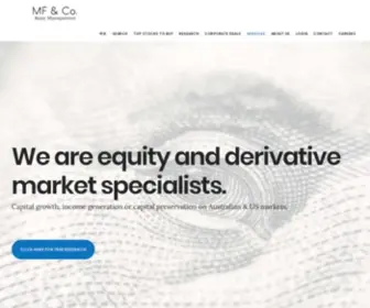Mfam.com.au(MF & Co. Asset Management) Screenshot