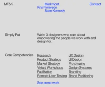 Mfandk.com(Digital Product Designers) Screenshot