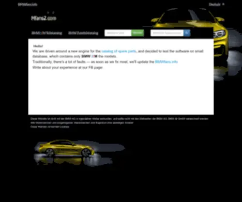 Mfans2.de(BMW M Performance Parts Catalog) Screenshot