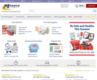 Mfasco.com(First Aid Supplies & Kits Manufacturer) Screenshot