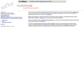 Mfba.net(Multimodal functional behavioral assessment) Screenshot