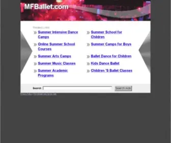 Mfballet.com(Ballet Directory) Screenshot