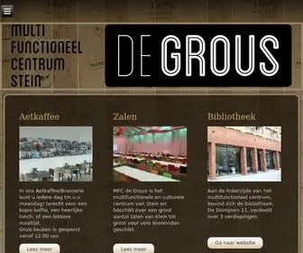 MFCDegrous.nl(MFC De Grous (Multifunctioneel Centrum Stein)) Screenshot