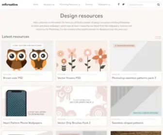 MFcreative.co.uk(Free Design Resources) Screenshot