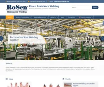 MFDCspotwelder.com(Rosen Welding) Screenshot