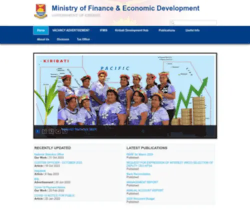 Mfed.gov.ki(Mfed) Screenshot