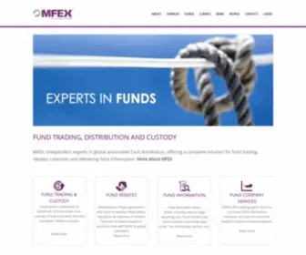 Mfex.com(The Global FundTech Powering Digital Fund Distribution. MFEX Mutual Funds Exchange) Screenshot