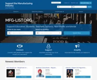 MFG-List.org(Organization Directory) Screenshot