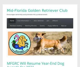 MFGRC.org(Mid-Florida Golden Retriever Club) Screenshot