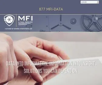 Mfidata.com(Data Into Information) Screenshot