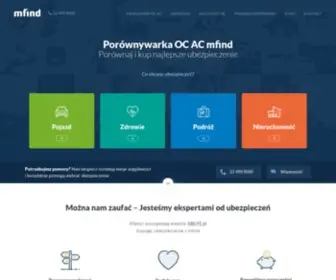 Mfind.pl(Porównywarka OC AC) Screenshot