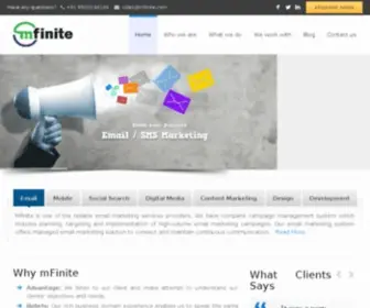 Mfinite.com(Email Marketing) Screenshot