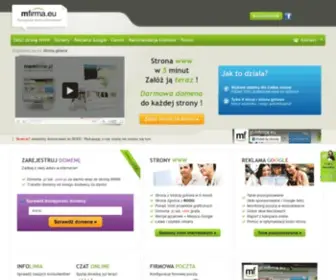 Mfirma.eu(Kreator stron www online) Screenshot