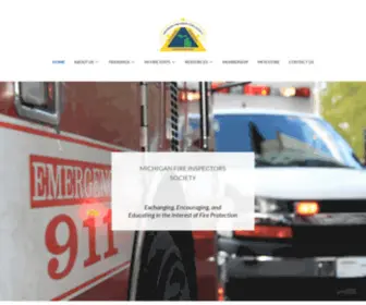 Mfis.org(The Michigan Fire Inspectors Society) Screenshot