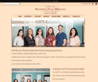 MFMSM.com(Center for Maternal Fetal Medicine) Screenshot