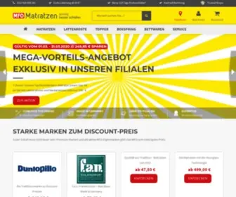 Mfo-Matratzen.de(Matratzen, Lattenroste und Topper günstig kaufen) Screenshot