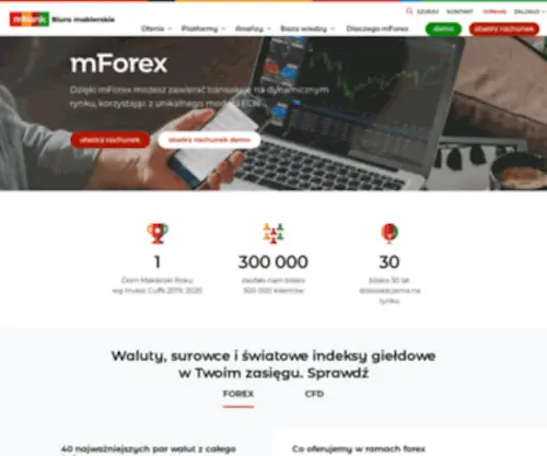 Mforex.pl(Forex ECN Biura maklerskiego mBanku) Screenshot