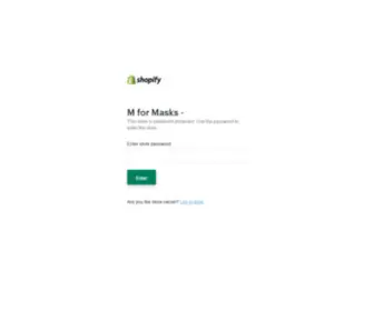 Mformasks.com(M for Masks) Screenshot