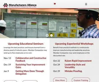 Mfrall.com(Manufacturers Alliance) Screenshot