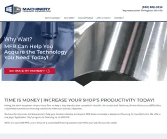 Mfresources.com(Machinery Finance Resources) Screenshot