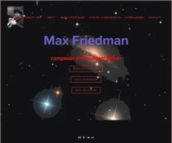 Mfriedmanmusic.me(Max Friedman) Screenshot