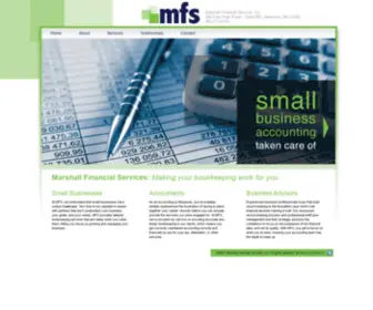 Mfsaccounting.com(Marshall Financial Services) Screenshot