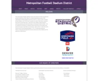 MFSD.com(Metropolitan Football Stadium District) Screenshot