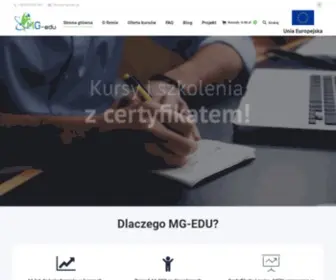 MG-Edu.pl(Kursy i szkolenia online z certyfikatem) Screenshot