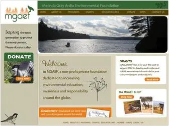 Mgaef.org(Melinda Gray Ardia Environmental Foundation) Screenshot