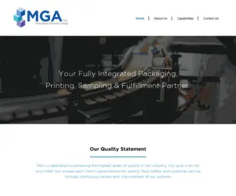 Mgainnovation.com(Your Fully Integrated Packaging) Screenshot