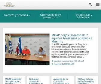 Mgap.gub.uy(MINISTERIO DE GANADERIA) Screenshot
