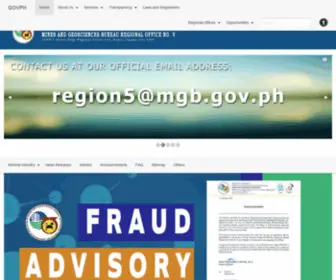 MGbregion5.ph(MGB Region V) Screenshot