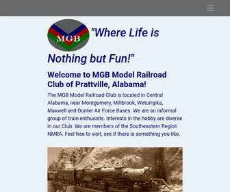 MGBRR.org(MGB Model Railroad Club Prattville) Screenshot