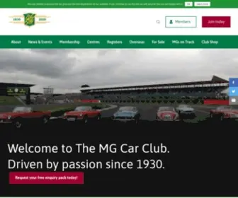 MGCC.co.uk(MG Car Club) Screenshot