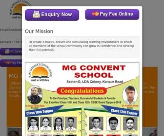 Mgconvent.com(Mg Convent School Lucknow) Screenshot