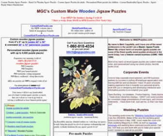 MGcpuzzles.com(Custom Made Wooden Jigsaw Puzzles) Screenshot