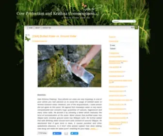 Mgdas.com(Cow Protection and Krishna Consciousness) Screenshot